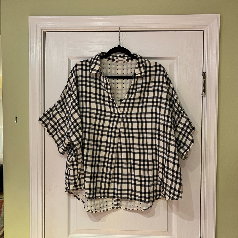 Madewell Courier Plaid Shirt 3X